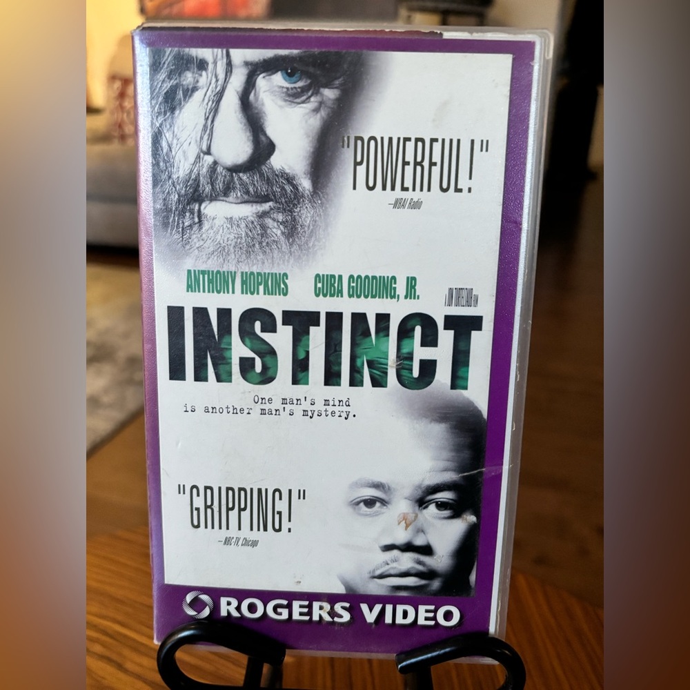 INSTINCT (1999) - VHS Rated R | Runtime approximately 126 minutes